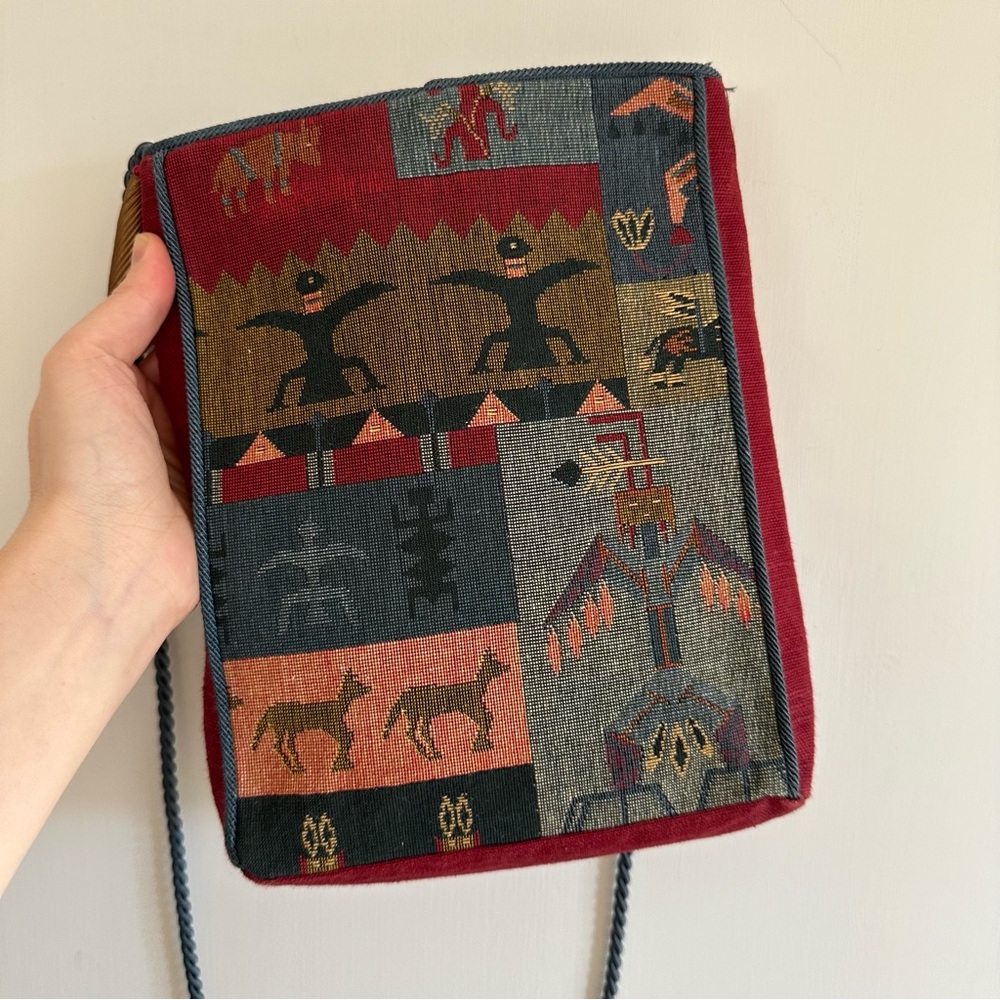 NEW Handmade Tapestry Purse‎ with Tassels, Vintage